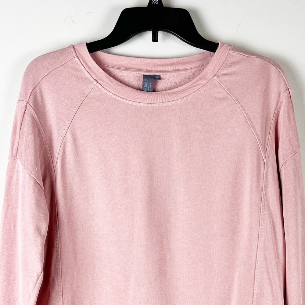2/$30 Sweaty Betty Rose Dusty Pink Sweatshirt Sweater XS - Picture 4 of 5